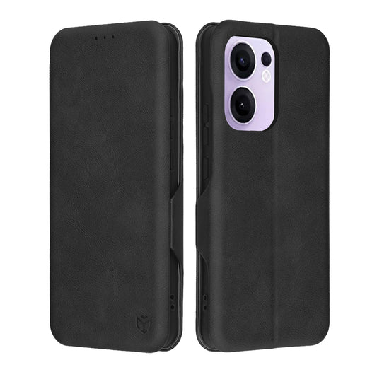 Custodia per Oppo Reno13 FS 5G / Reno13 F 4G / Reno13 F, Techsuit, Safe Wallet Plus, Nera