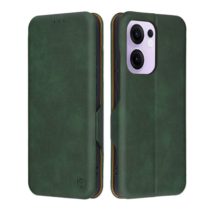Custodia per Oppo Reno13 FS 5G / Reno13 F 4G / Reno13 F, Techsuit, Safe Wallet Plus, Verde