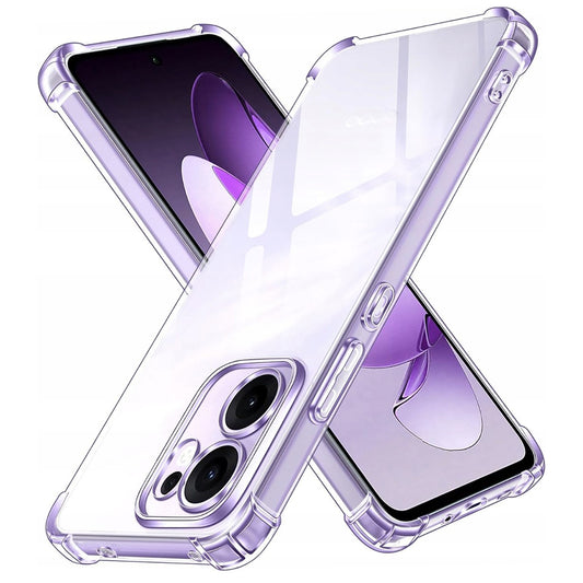 Custodia per Oppo Reno13 FS 5G / Reno13 F 4G / Reno13 F, Techsuit, Shockproof Clear, Trasparente