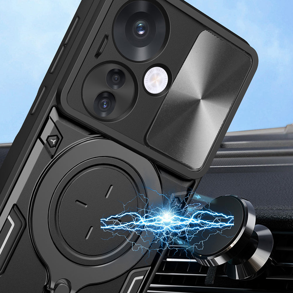 Custodia per Oppo Reno13 Pro, Techsuit, CamGuard Pro, Nera