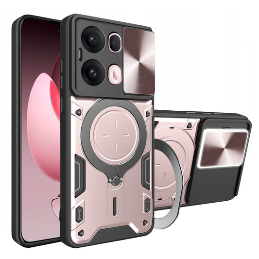 Custodia per Oppo Reno13 Pro, Techsuit, CamGuard Pro, Rosa Dorato