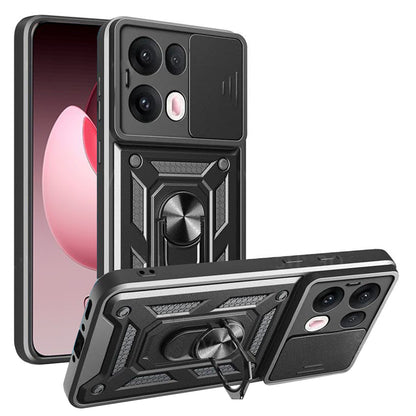 Custodia per Oppo Reno13 Pro, Techsuit, CamShield, Nera