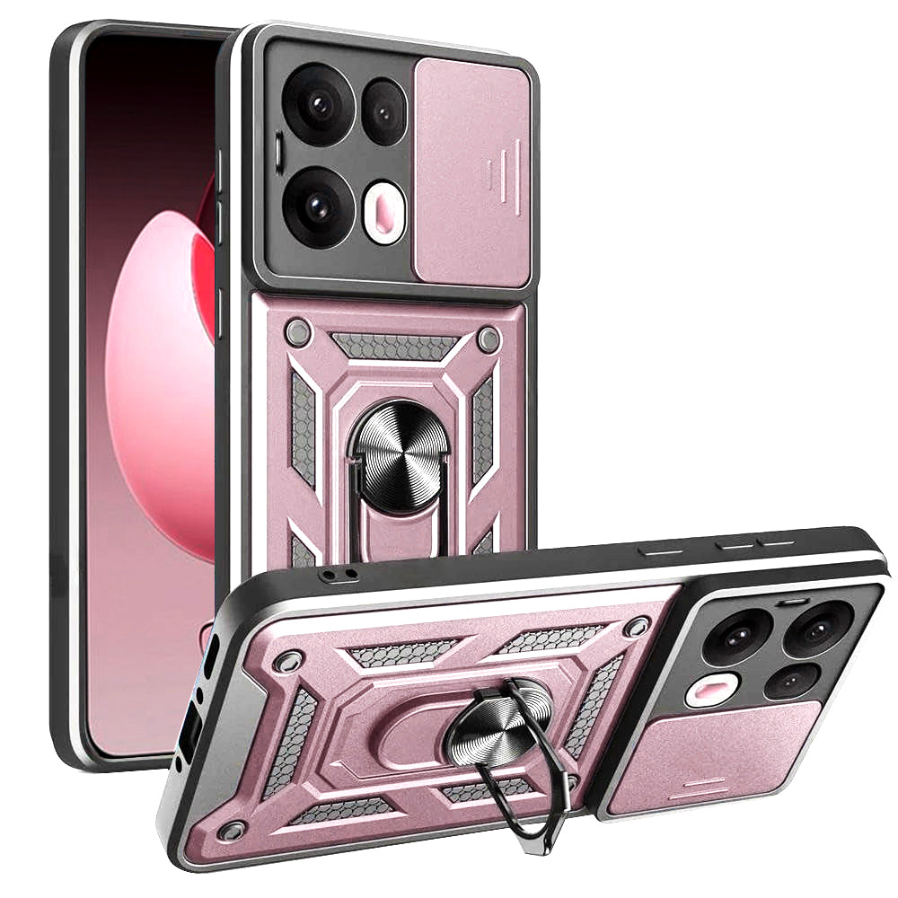 Custodia per Oppo Reno13 Pro, Techsuit, CamShield, Rosa