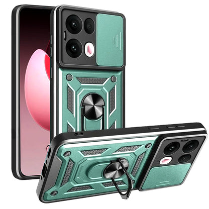 Custodia per Oppo Reno13 Pro, Techsuit, CamShield, Verde