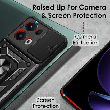 Custodia per Oppo Reno13 Pro, Techsuit, CamShield, Verde