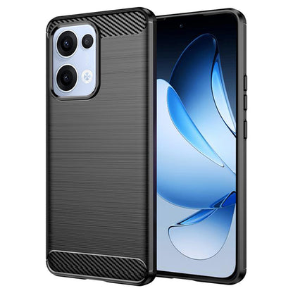Custodia per Oppo Reno13, Techsuit, Carbonio, Nera