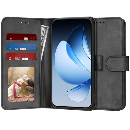 Custodia per Oppo Reno13, Techsuit, Diary Book, Nera