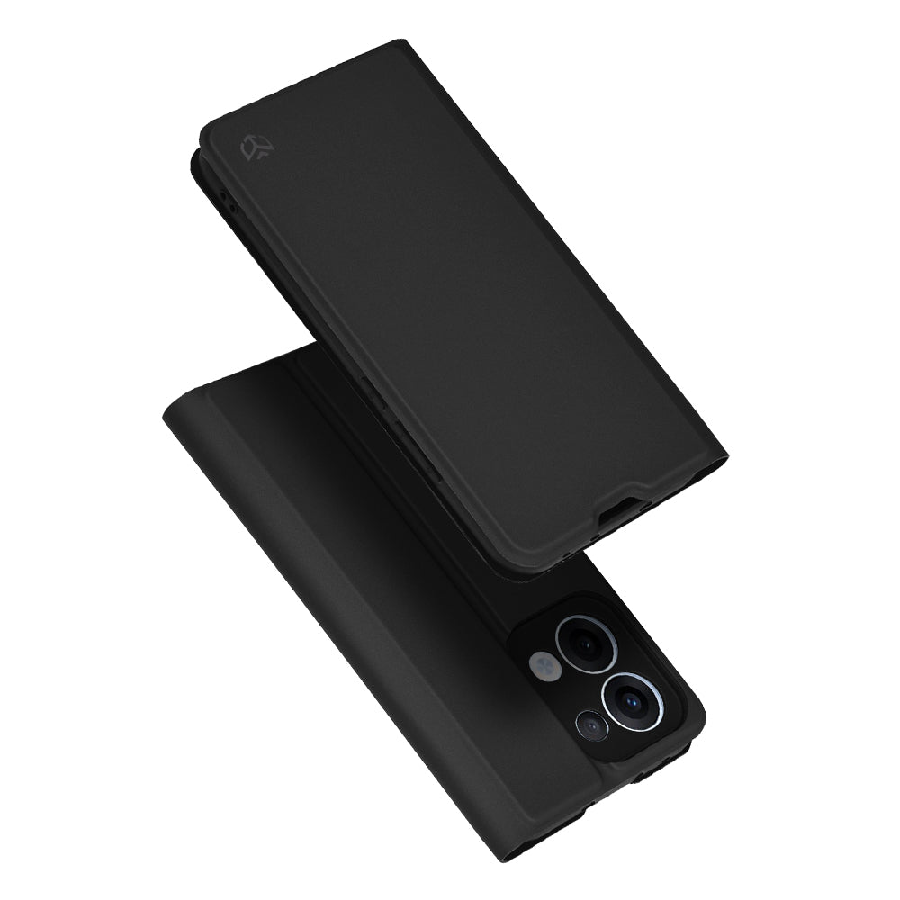 Custodia per Oppo Reno13, Techsuit, Magskin Book, Nera