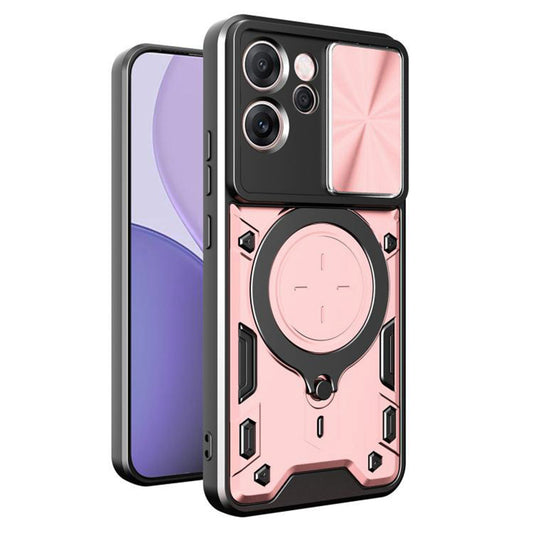Custodia per Oppo Reno14 FS 5G / Reno14 F, Techsuit, CamGuard Pro, Rosa