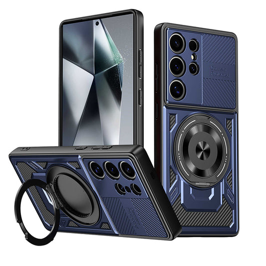 Custodia per Oppo Reno14 FS 5G / Reno14 F, Techsuit, RuggedCam, Blu
