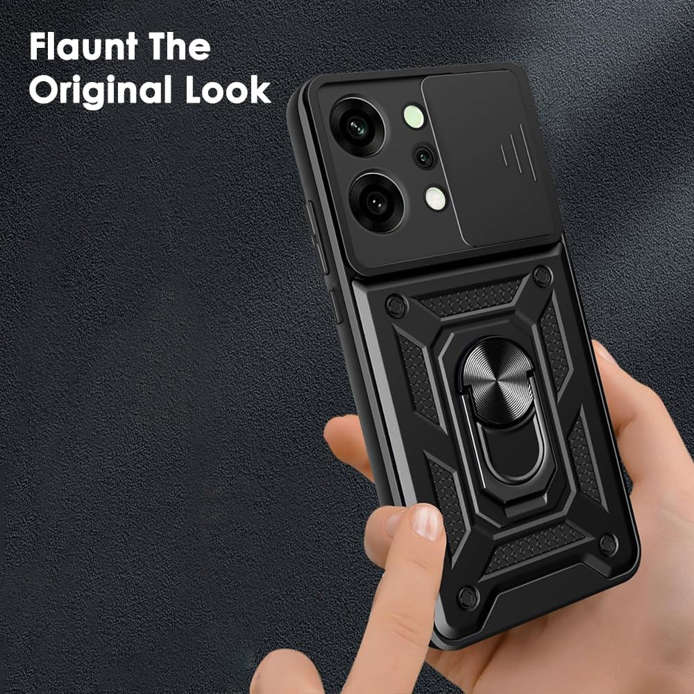 Custodia per Oppo Reno14, Techsuit, CamShield, Nera