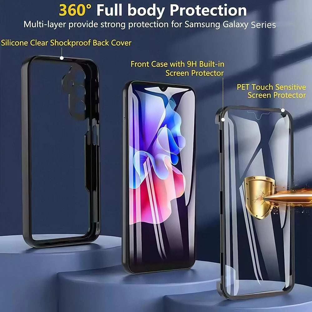 Custodia per Oppo Reno14, Techsuit, ColorVerse 360, Nera