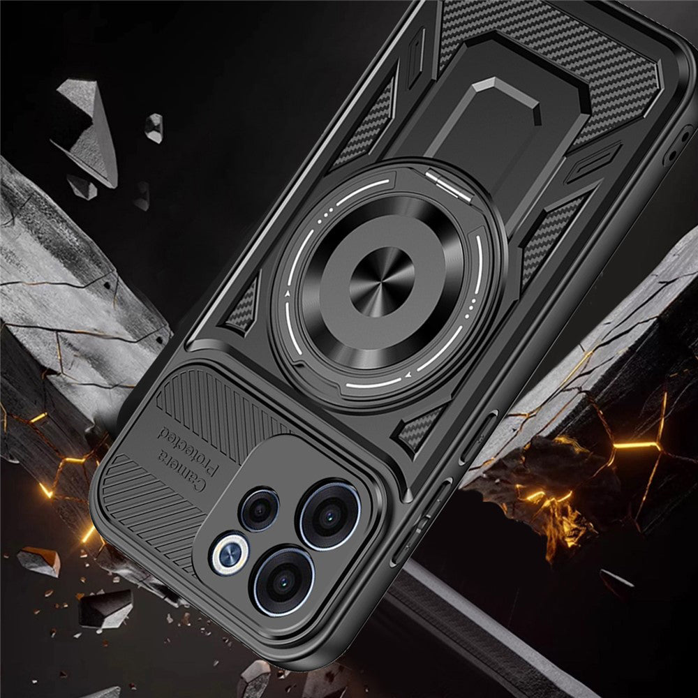 Custodia per Oppo Reno15 FS / Reno15 F, Techsuit, RuggedCam, Grigio