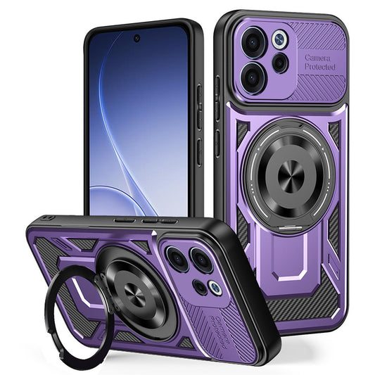 Custodia per Oppo Reno15 FS / Reno15 F, Techsuit, RuggedCam, Viola