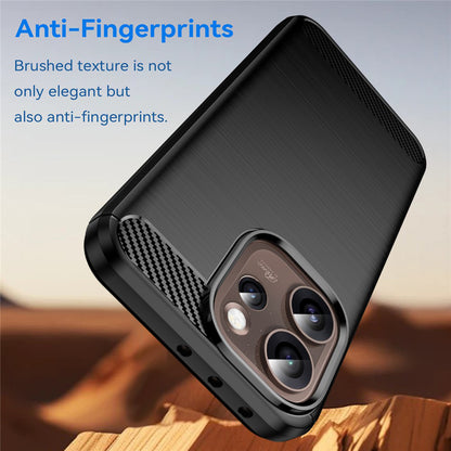 Custodia per Oppo Reno15 Pro Max, Techsuit, Carbonio, Nera