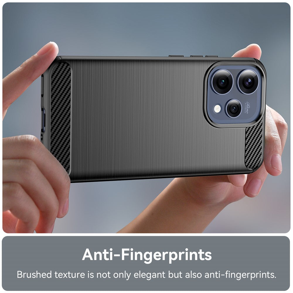 Case for Oppo Reno15, Techsuit, Carbon, Black