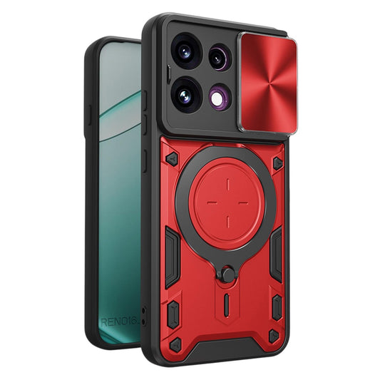 Custodia per Oppo Reno16 F / Reno16 FS, Techsuit, CamGuard Pro, Rossa