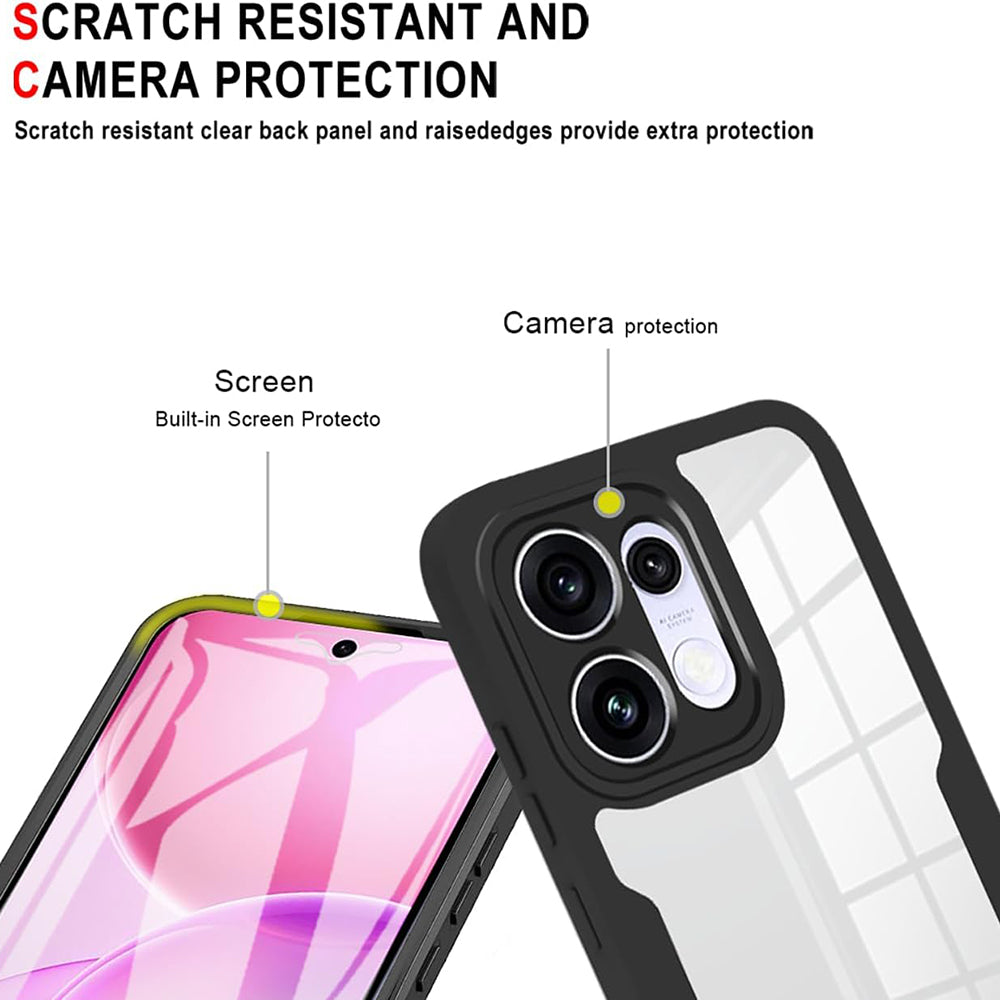 Custodia per Oppo Reno16 F / Reno16 FS, Techsuit, ColorVerse 360, Nera