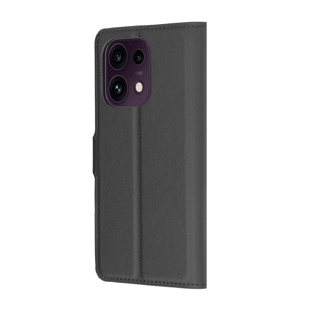 Custodia per Oppo Reno16 F / Reno16 FS, Techsuit, Leather Folio, Nera