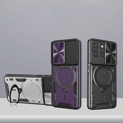 Custodia per Oppo Reno16 / Reno16 Pro, Techsuit, CamGuard Pro, Blu