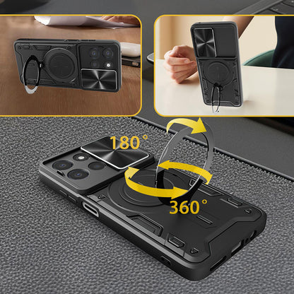 Custodia per Oppo Reno16 / Reno16 Pro, Techsuit, CamGuard Pro, Blu