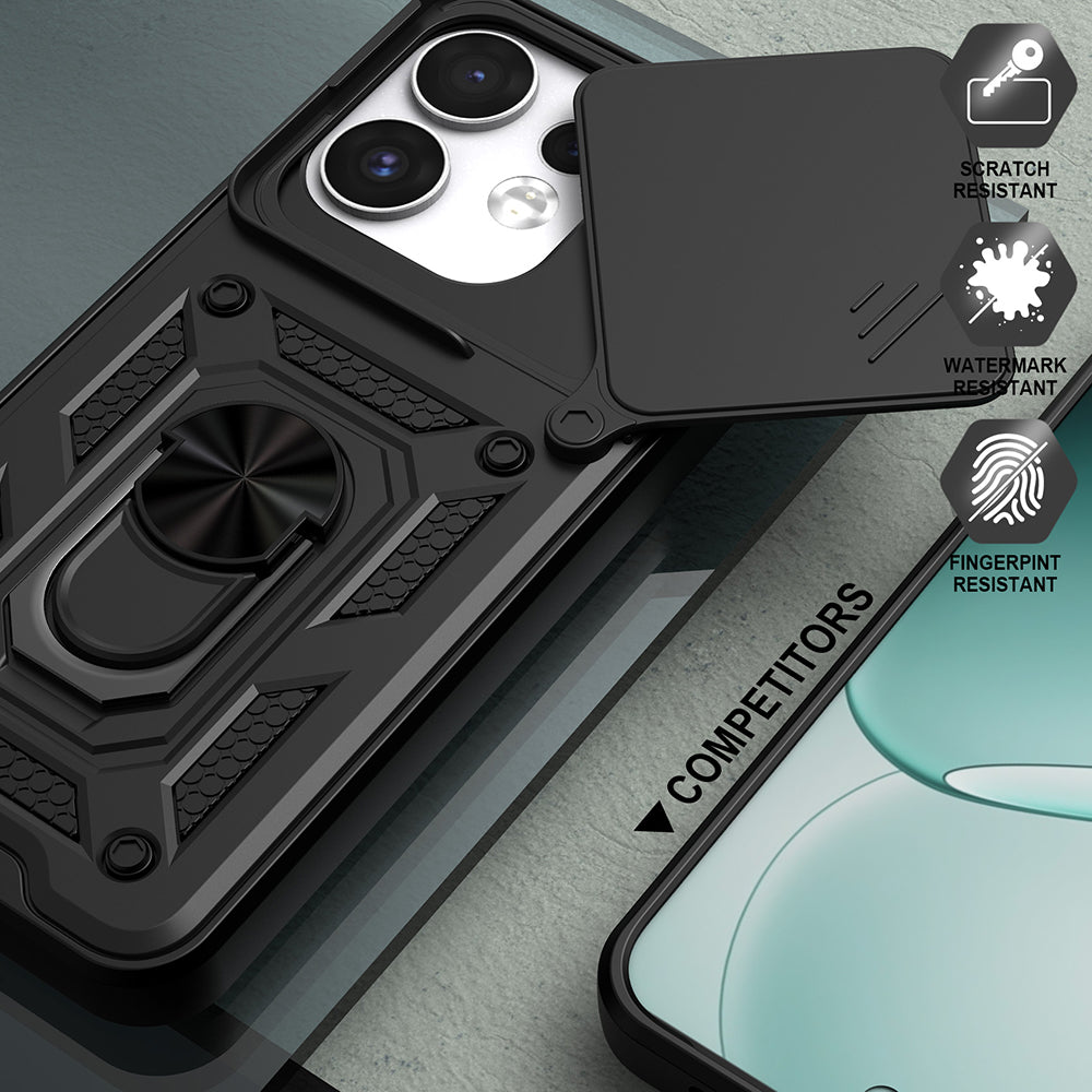 Custodia per Oppo Reno16 / Reno16 Pro, Techsuit, CamShield, Nera