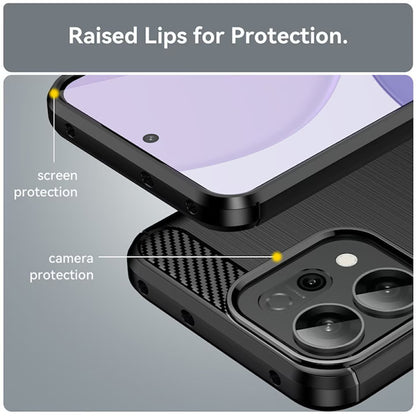 Custodia per Oppo Reno16 / Reno16 Pro, Techsuit, Carbonio, Blu