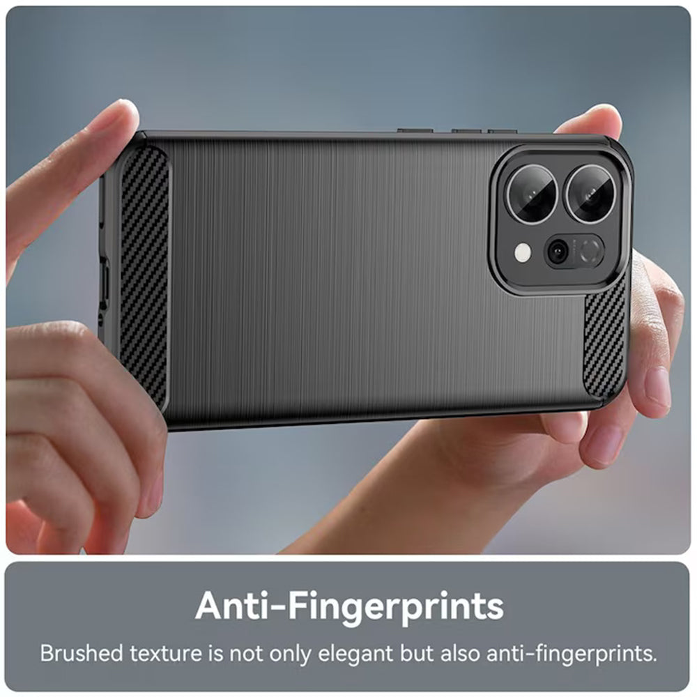Custodia per Oppo Reno16 / Reno16 Pro, Techsuit, Carbonio, Blu