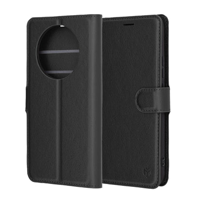 Custodia per Realme 14 Pro+, Techsuit, Leather Folio, Nera