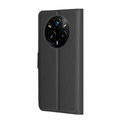 Custodia per Realme 14 Pro+, Techsuit, Leather Folio, Nera