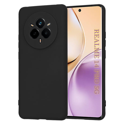 Custodia per Realme 14 Pro, Techsuit, SoftFlex, Nera