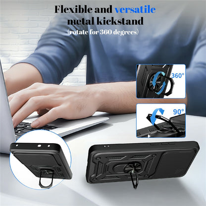 Custodia per Realme 16 Pro+, Techsuit, CamShield, Blu