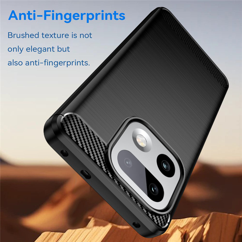 Custodia per Realme 16 Pro+, Techsuit, Carbonio, Nera