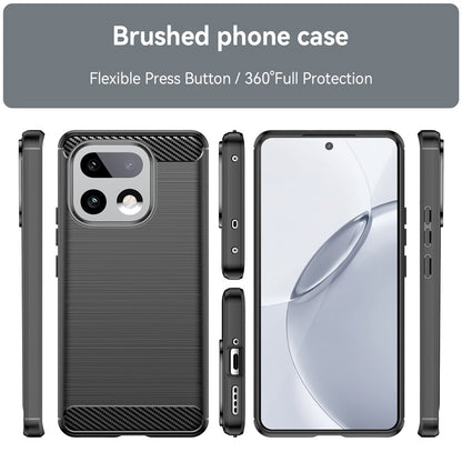 Custodia per Realme 16 Pro+, Techsuit, Carbonio, Nera