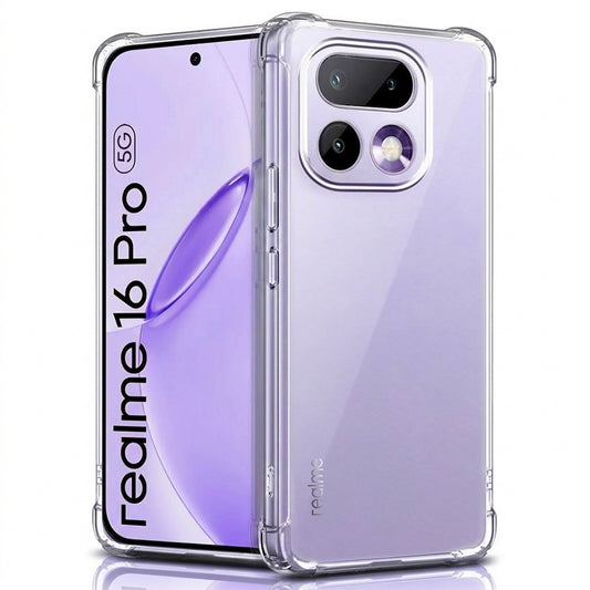 Custodia per Realme 16 Pro, Techsuit, Shockproof Clear, Trasparente