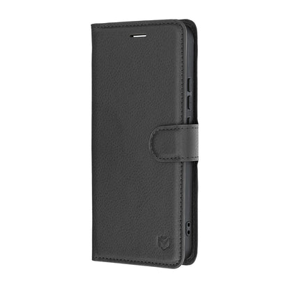 Custodia per Realme 16, Techsuit, Leather Folio, Nera
