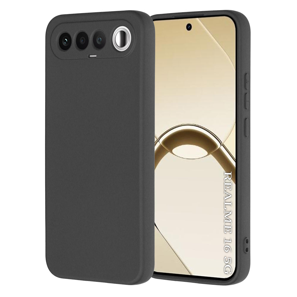 Case for Realme 16, Techsuit, SoftFlex, Black