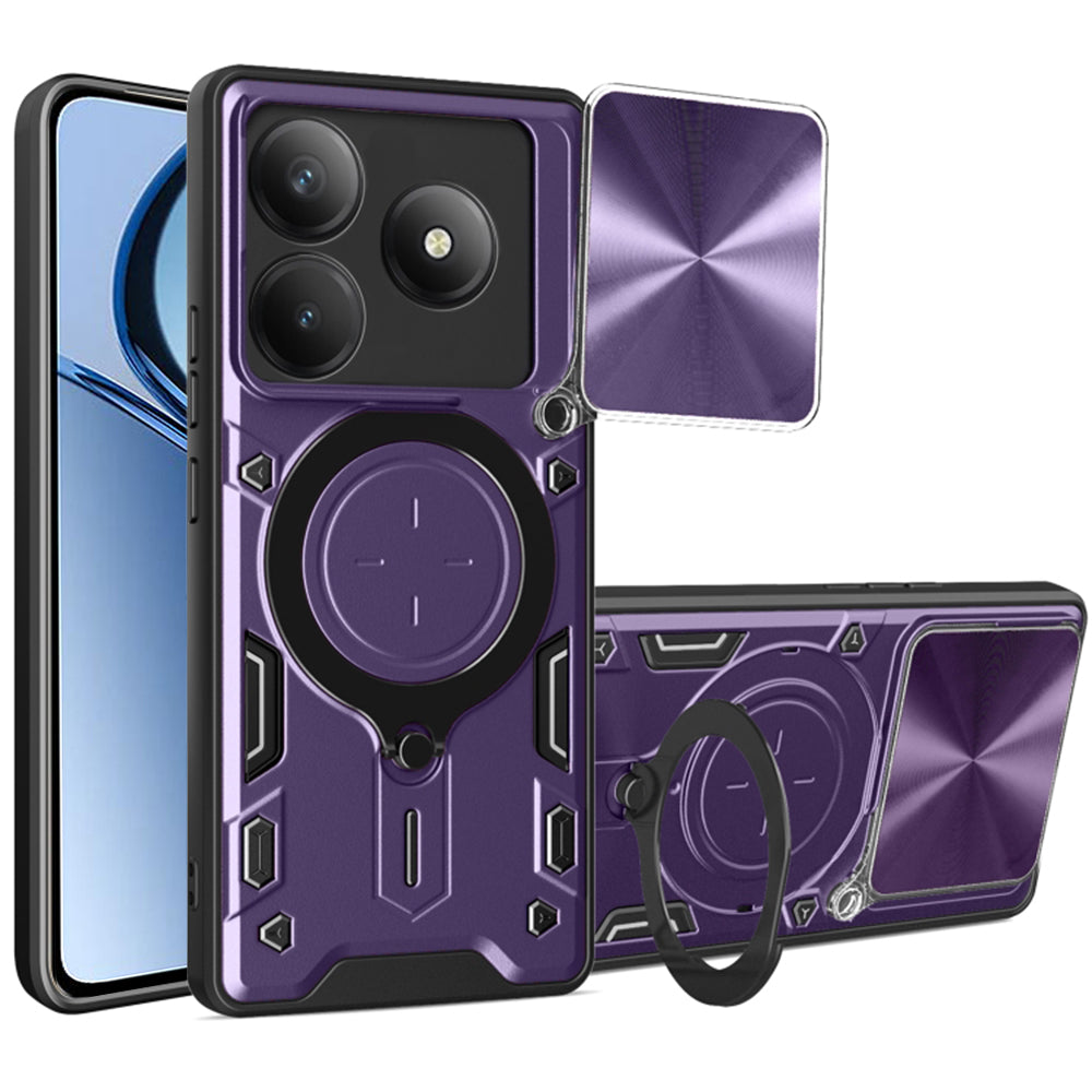 Custodia per Realme C63 / C61, Techsuit, CamGuard Pro, Viola