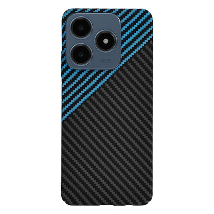 Custodia per Realme C63 / C61, Techsuit, Carbonite FiberShell, Nero Bleu