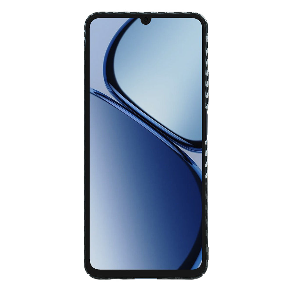 Custodia per Realme C63 / C61, Techsuit, Carbonite FiberShell, Nero Grigio