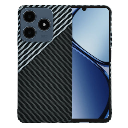 Custodia per Realme C63 / C61, Techsuit, Carbonite FiberShell, Nero Grigio