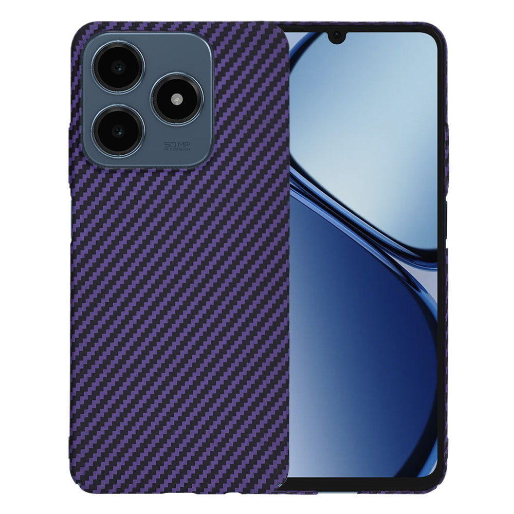 Custodia per Realme C63 / C61, Techsuit, Carbonite FiberShell, Viola