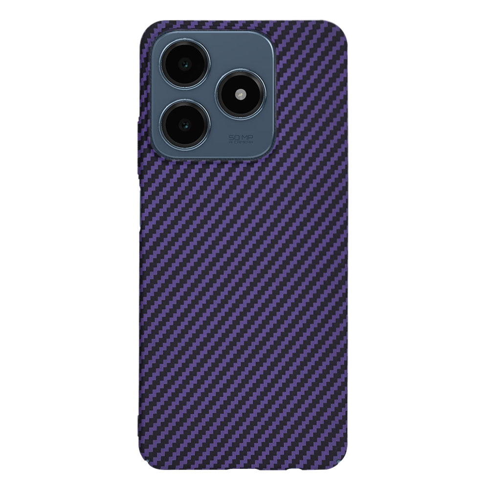 Custodia per Realme C63 / C61, Techsuit, Carbonite FiberShell, Viola
