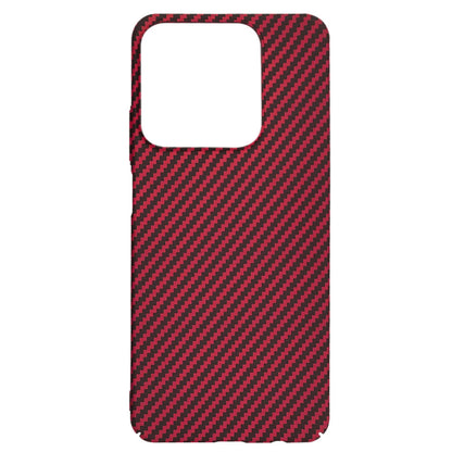 Custodia per Realme C63 / C61, Techsuit, Carbonite FiberShell, Rossa