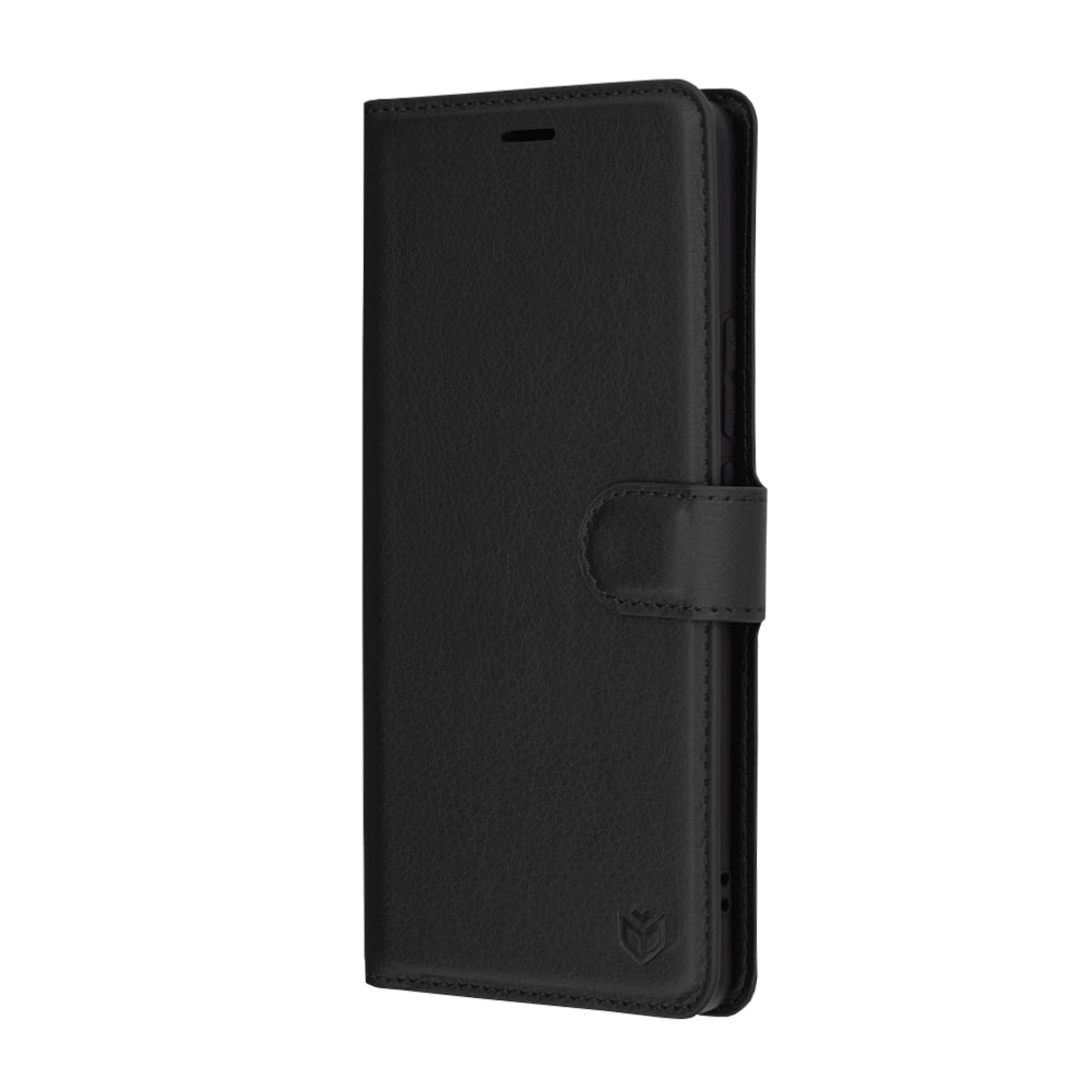 Custodia per Realme GT 6T / GT 6, Techsuit, Leather Folio, Nera