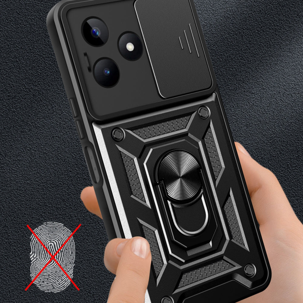 Custodia per Realme Note 50 / C51, Techsuit, CamShield, Nera