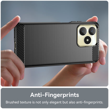 Custodia per Realme Note 50 / C51, Techsuit, Carbonio, Nera