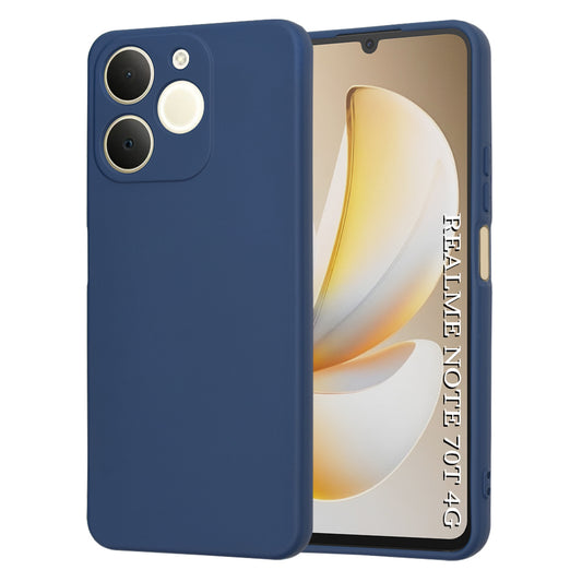 Custodia per Realme Note 70T, Techsuit, SoftFlex, Blu Navy