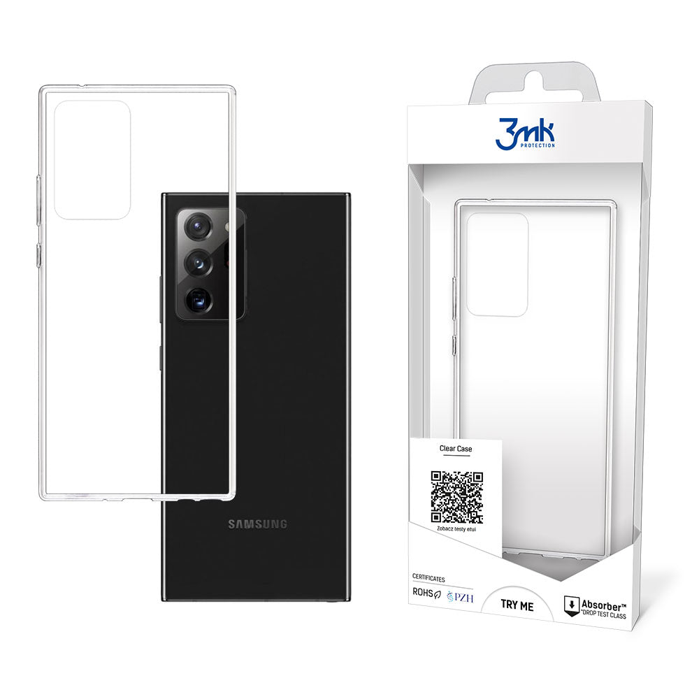 Custodia per Samsung Galaxy Note 20 Ultra 5G N986 / Note 20 Ultra N985, 3MK, Clear, Trasparente 