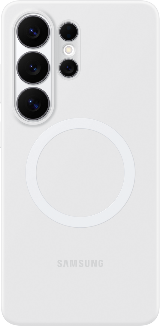 Custodia per Samsung Galaxy S26 Ultra S948, Silicone Magnet Case, Bianca EF-ES948CWEGWW